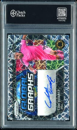 2025 Panini Prizm FIFA Club World Cup Global Graphics Luis Suarez #GG-LS Velocity Autograph