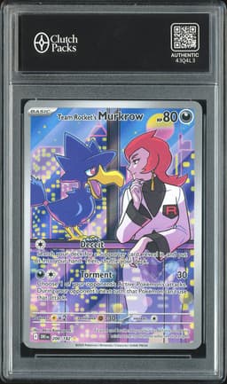 2025 Pokemon Destined Rivals Team Rocket's Murkrow #200/182 Illustration Rare