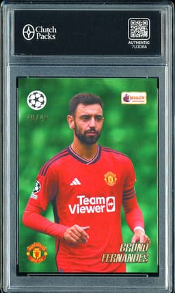 2023 Topps Merlin Heritage Card Collection Bruno Fernandes #046 Green /49