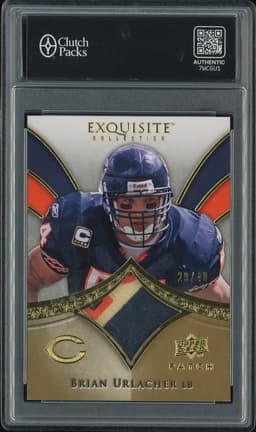 2009 Upper Deck Exquisite Collection Brian Urlacher #P-BU Patch /40