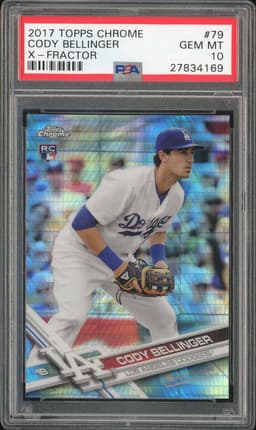 2017 Topps Chrome Cody Bellinger #79 X-Fractor PSA 10