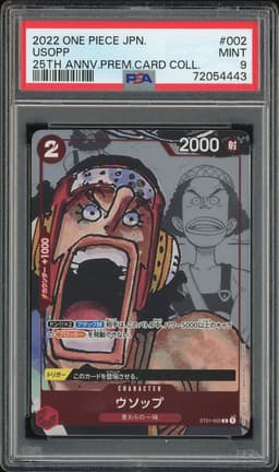 One Piece Usopp #ST01-002 25th Anniversary Collection PSA 9