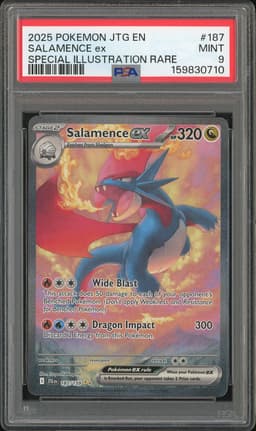 2025 Journey Together Special Illustration Rare Salamence ex #187 PSA 9