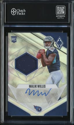 2022 Panini Phoenix Rookie Jersey Autographs Malik Willis #RJA-MW /299
