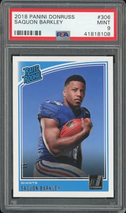 2018 Panini Donruss Saquon Barkley #306 PSA 9