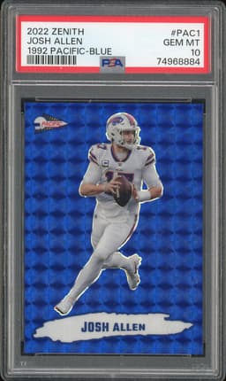 2022 Zenith 1992 Pacific Josh Allen #PAC1 Blue PSA 10