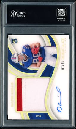 2023 Panini Immaculate Collection Premium Patch Autographs Dalton Kincaid #PP-DKI Autograph Patch /25