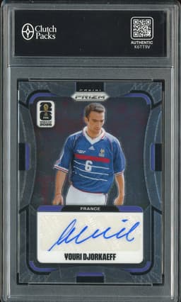 2026 Panini Prizm Signatures Youri Djorkaeff #S-YD Autograph