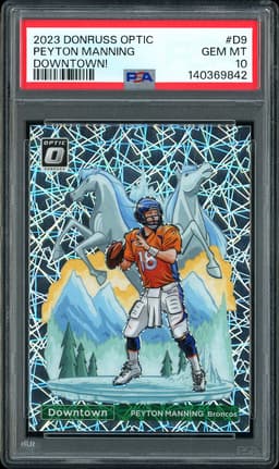 2023 Donruss Optic Downtown! Peyton Manning #D9 PSA 10
