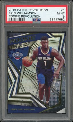 2019-20 Panini Revolution Rookie Revolution Zion Williamson #1 PSA 9