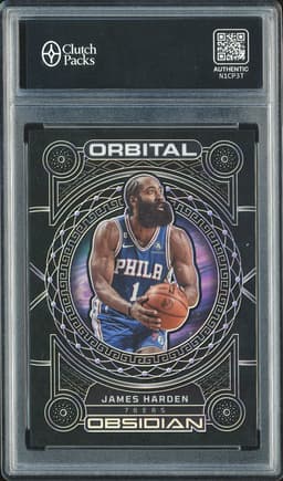 2022-23 Panini Obsidian Orbital James Harden #8 Purple /75