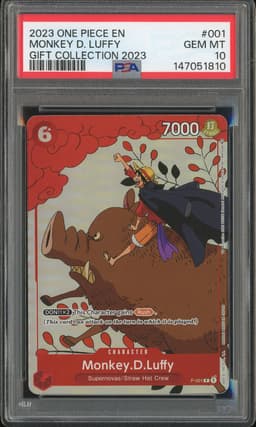 One Piece Monkey D. Luffy #P-001 Gift Collection 2023 Promo PSA 10