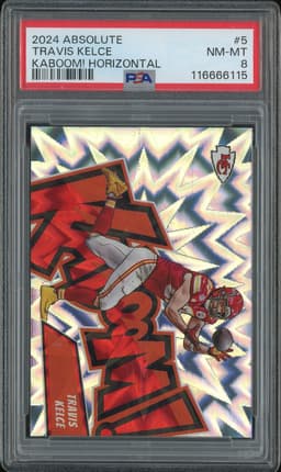 2024 Absolute Kaboom! Horizontal Travis Kelce #5 PSA 8