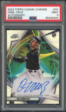 2022 Topps Cosmic Chrome Autograph Oneil Cruz #CCA-OC PSA 9