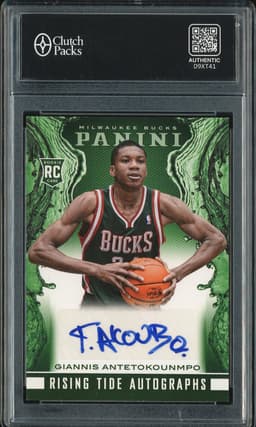 2013-14 Panini Rising Tide Autographs Giannis Antetokounmpo #25 Autograph