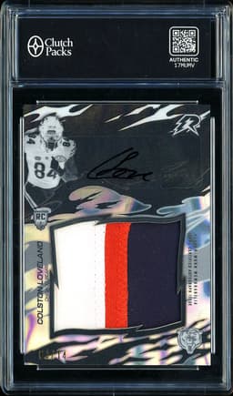 2025 Topps Resurgence Rookie Relic Signatures Colston Loveland #RRS-CL Autograph Patch Proton /14