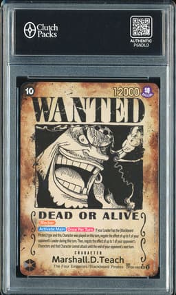 One Piece Marshall.D.Teach Wanted Poster #OP09-093 Emperors in the New World SP