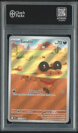 2025 Pokemon Black Bolt Sandile #135/086 Illustration Rare