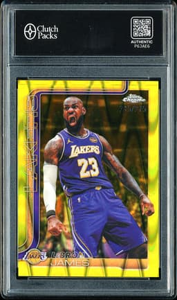 2026 Topps Chrome LeBron James #1 Yellow Raywave /275