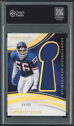 2025 Panini Immaculate Collection Championship Memorabilia Lawrence Taylor #CM-LTR /99