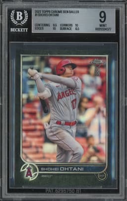 2022 Topps Chrome Ben Baller Shohei Ohtani #1 BGS 9
