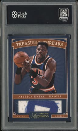 2012-13 Panini Timeless Treasures Treasured Threads Patrick Ewing #33 Prime /10