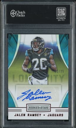 2016 Panini Rookies & Stars Longevity Rookie Jalen Ramsey #RLS-JRM Autograph /25