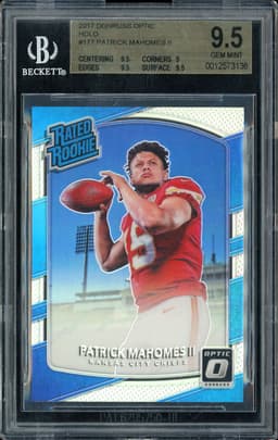 2017 Donruss Optic Holo Patrick Mahomes II #177 BGS 9.5