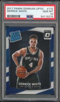 2017 Panini Donruss Optic Derrick White #172 PSA 10