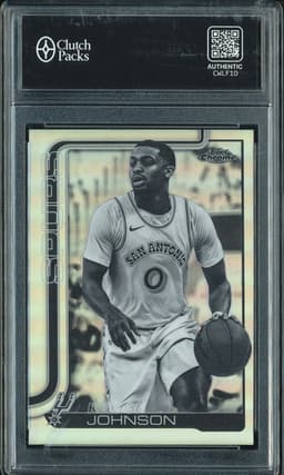 2025 Topps Chrome Keldon Johnson #220 Negative Refractor