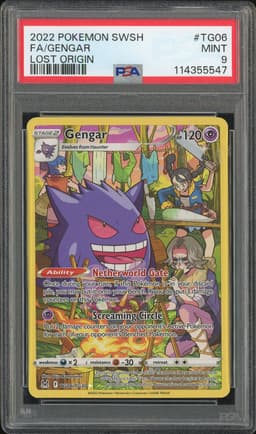 2022 Pokemon Sword & Shield Lost Origin Trainer Gallery Gengar #TG06 PSA 9
