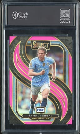 2024-25 Panini Select FIFA Soccer Mezzanine Kevin De Bruyne #124 Pink Prizm /49