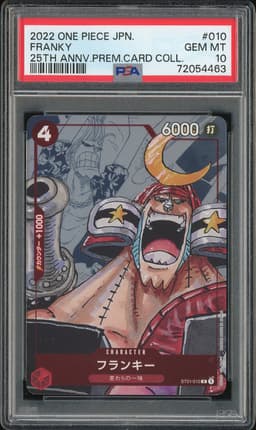 One Piece Franky #ST01-010 Straw Hat Crew Common PSA 10
