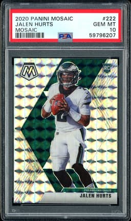 2020 Panini Mosaic Jalen Hurts #222 Mosaic PSA 10