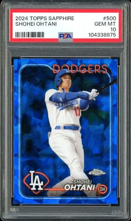 2024 Topps Chrome Sapphire Shohei Ohtani #500 PSA 10