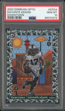 2022 Donruss Optic Downtown Davante Adams #DT-DA PSA 10