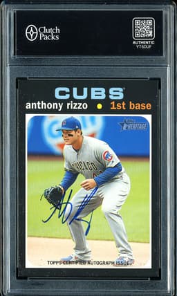 2020 Topps Heritage Real One Autographs Anthony Rizzo #ROA-ARI Autograph