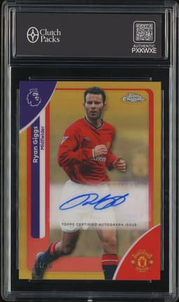2026 Topps Chrome Premier League Ryan Giggs #CA-GS Gold Autograph /50