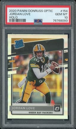 2020 Panini Donruss Optic Jordan Love #154 Holo PSA 10
