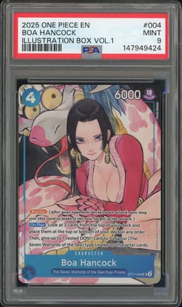 One Piece Boa Hancock #ST17-004 Illustration Box Vol1. PSA 9