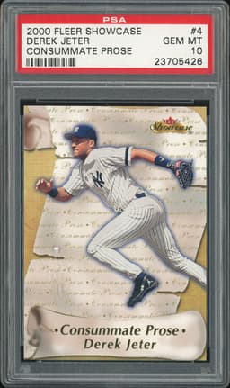 2000 Fleer Showcase Consummate Prose Derek Jeter #4 PSA 10