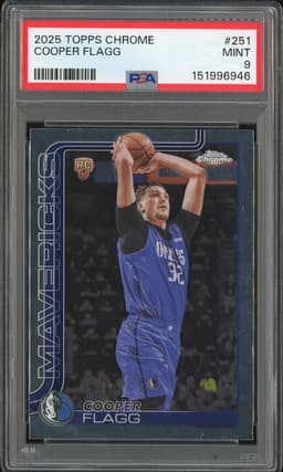 2025 Topps Chrome Cooper Flagg #251 PSA 9