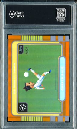 2022 Topps UEFA Champions League 8Bit Shots Gareth Bale #8B-2 Orange /25
