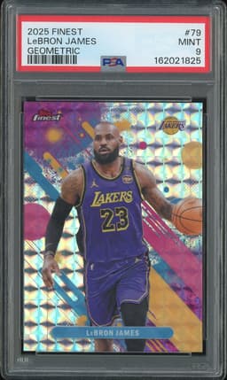 2025 Topps Finest Geometric LeBron James #79 PSA 9