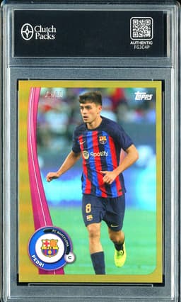 2022 Topps FC Barcelona Pedri #BA-14 Gold /50