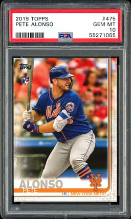 2019 Topps Pete Alonso #475 PSA 10