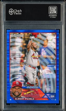 2023 Topps Chrome Albert Pujols #143 Blue Sonar /125