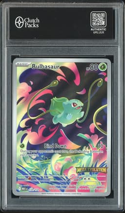 2025 Pokemon Mega Evolution Bulbasaur #133/132 Illustration Rare Stamped