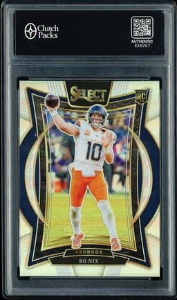 2024 Panini Select Concourse Bo Nix #30 Silver