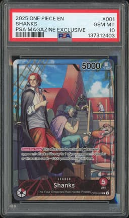 One Piece Shanks #001 Promo PSA Magazine Exclusive PSA 10